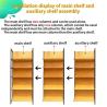 Buy cheap wholesale supermarket shelves shop racks gondola shelving with side net store shelves from wholesalers