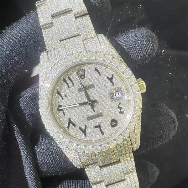 Buy cheap Bust Down Millionaire Moissanite Watch Rolex from wholesalers
