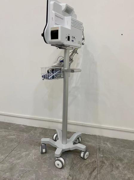 Quality 800-1020mm Cardiac Patient Monitor Trolley with 3 Inch Silent Wheels for sale