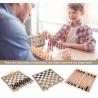 Buy cheap Chess Set for Adults Kids Wooden Foldable Chess Board Tabletop Chess Game Toy Set from wholesalers