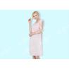 Buy cheap Embroidered Sleeveless Ladies Night Dresses Sleepwear Peach Satin Binding from wholesalers