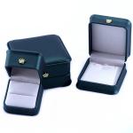 Green Crown Design Luxury PU Leather Jewelry Box for Bracelet Necklace Ring and