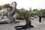Indoor / Outdoor Decorative Animatronic Dinosaur Replicas Life Size For City