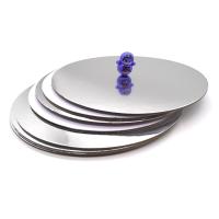 Buy cheap Customized Round Cardboard Paper Laminated with Metalized Silver Foil Paper product