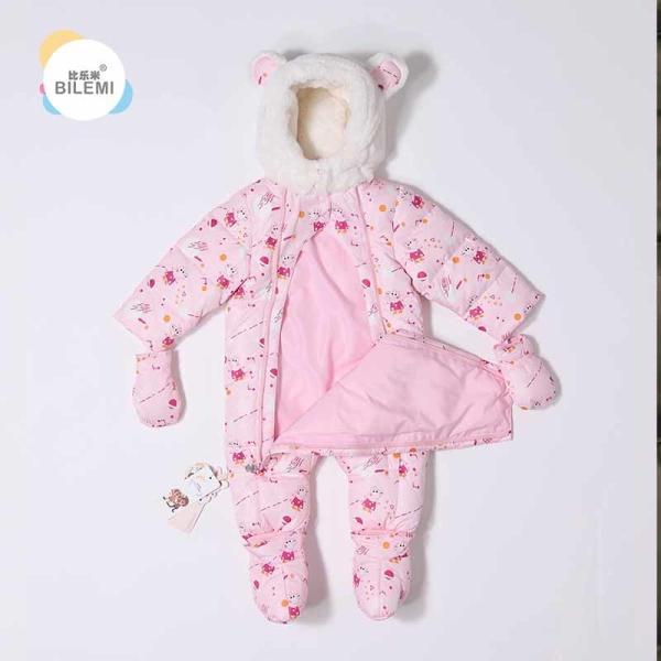 Buy cheap Online Wholesale Designer Pink Grey Purple Cheap Plain Cute Funny Unisex Warm Newborn Baby Rompers For Winter from wholesalers