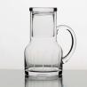 Buy cheap Engraved Hand Blown Glass Carafe 30 Oz Clear Bedside Water Pitcher With Handle from wholesalers