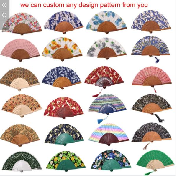 Buy cheap Chinese PVC Bamboo Foldable Hand Fan for Home Restaurant Bar Hotel Wedding Super Markets Promotions from wholesalers