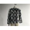 Buy cheap Black / White Short Ladies Faux Fur Coats Round Neckline With 3/4 Sleeve TWS014553 from wholesalers
