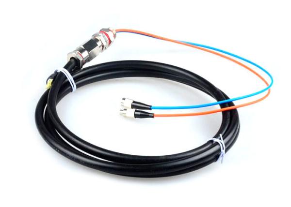 Single Mode FC / UPC Optical Fiber Pigtail Waterproof 2 Core 5M G652D Easily