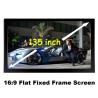 Buy cheap Best Supplier 135 Inch Curved Fixed Frame 3D Projection Screens Good Quality For Projector from wholesalers