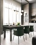 Modern Grey Kitchen Cabinets Custom Home furniture Full Set