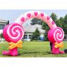 Buy cheap Pink Children'S Birthday Party Decoration Inflatable Candy Floss Arch For Festival from wholesalers