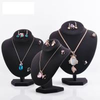 Buy cheap Varnishing Printed Black Velvet Necklace Display Hook Mannequin Display Form product