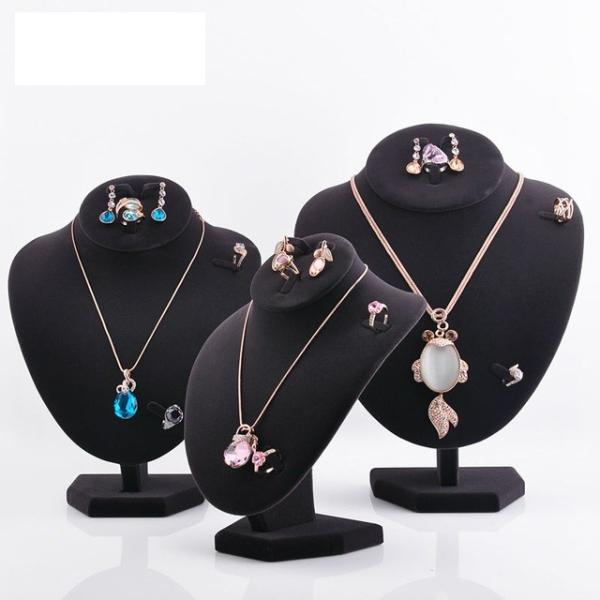 Buy cheap Varnishing Printed Black Velvet Necklace Display Hook Mannequin Display Form from wholesalers