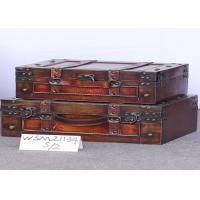 Buy cheap Red Brown CARB L40x30x15 Wooden Trunk Box For Home product
