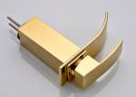 Golden Waterfall Spout Bathroom Sink Faucet ROVATE Single Handle Classic Style