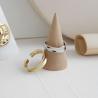 Buy cheap Lanciashow 925 Sterling Silver Jewelry Irregular Concave Open Ring For Women from wholesalers