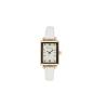 Buy cheap Square Quartz Leather Watch Fashionable White Waterproof Quartz Watch from wholesalers