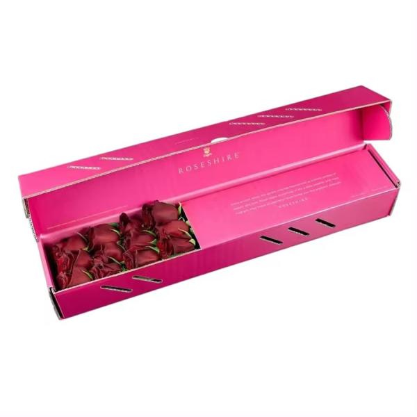 Buy cheap Customized Corrugated Flower Bouquet Shipping Box High Capacity With Morden Design from wholesalers