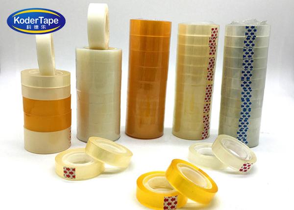 Transparent Small Round Stationery Tape 35MIC - 50MIC Thickness For School