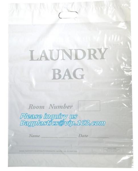 dry cleaning laundry wash bag with die cut handle, Biodegradable Compostable