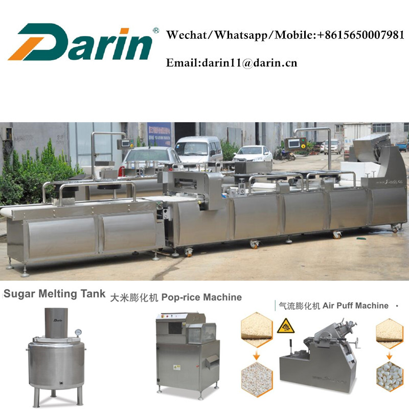 2018 Hot Sale Muesli Bar Cereal Bar Peanut Bar Cutting Making Machine with Siemens PLC made by Darin Machinery