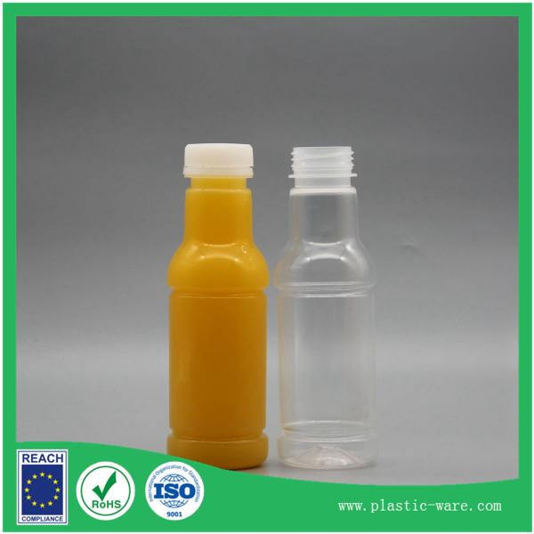 Buy cheap 300 ml PP juce plastic bottle with lid in 38 open clear plastic juice bottles round bottles from wholesalers
