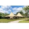 Buy cheap Canvas Outdoor Large Tipi Tent For Glamping 20-120 People from wholesalers