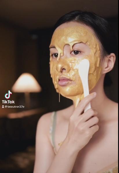 100g Facial Clay Mask Powder 24k Gold Anti Aging Professional Peel Off Jelly