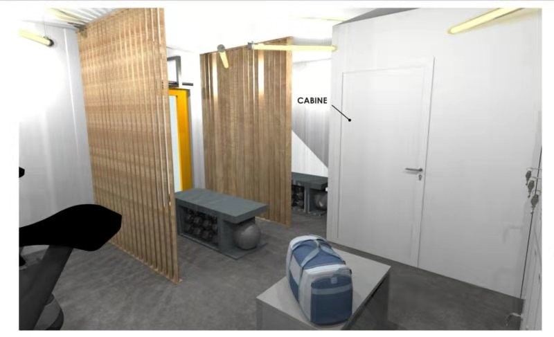 Gym 3D 20gp Prefab Storage Container Homes
