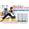 Buy cheap HDPE Masking Film,Indoor Application Pretaped Drop Cloths,masking film,pre-taped cover car painting protection film hous from wholesalers