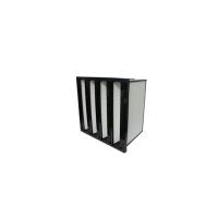 Buy cheap Rigid V-Packing Air Conditioner Filters Plastic Frame , Pocket V Bank Filters product