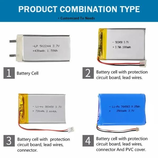 Buy cheap 2.75 V 430mah Rechargeable Li Ion Polymer Battery Overdischarge Protection from wholesalers