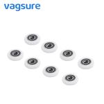 Buy cheap Carbon Steel / POM Sliding Glass Shower Door Hardware Bearing Wheels White Color from wholesalers