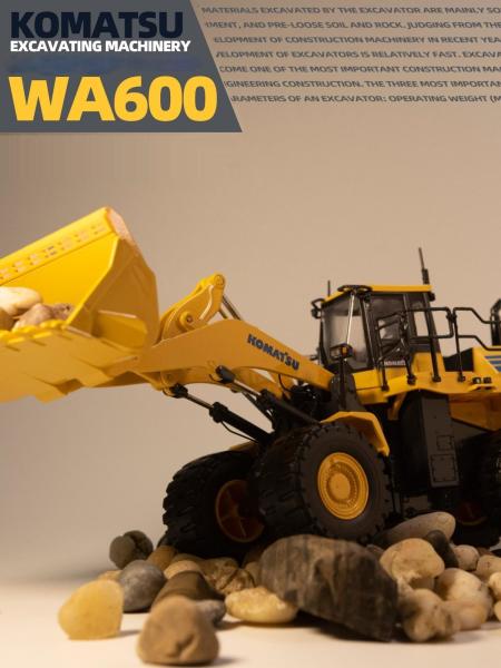 Buy cheap 1/50 Scale Komatsu WA600 Wheel Loader Alloy Diecast Model UH Series Construction Vehicle from wholesalers