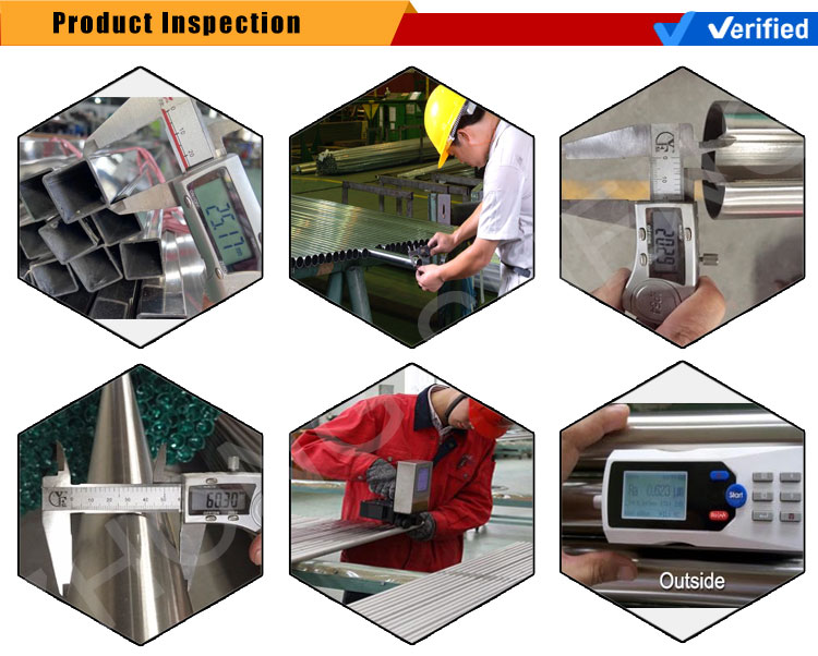304 201 316 8K 2B 2D Seamless Stainless Steel Pipe Surface Polishing with 0.8-12.75mm Thickness and Galvanized Coating
