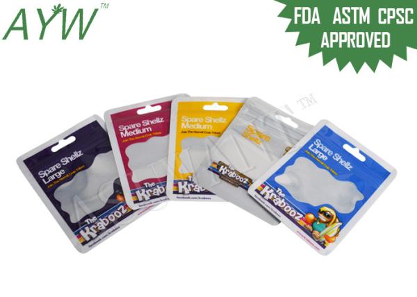 Buy cheap 3"X4.5" Custom Mylar Food Bags With Zipper , Hanging Hole Plastic Packaging Bags For Food from wholesalers