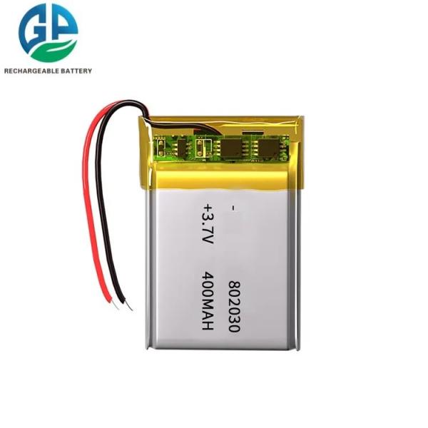 Buy cheap 3.7v 400mah Li Ion Polymer Battery Pack 802030 Rechargeable from wholesalers