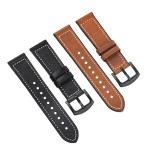 Double Color Italian Leather Watch Band 22mm / 24mm Width