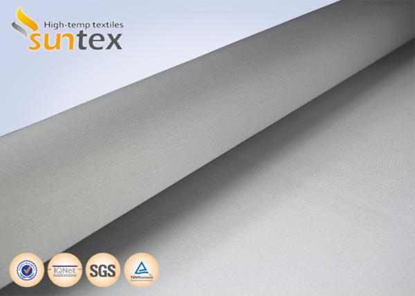 Buy cheap 1 Side 0.65mm PU Coated Fiberglass Fabric Silver Grey For Welding Blanket Fireproof Curtains from wholesalers