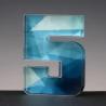 Buy cheap Clear Plexiglass Number Acrylic Award Block Custom Printing For Company Events from wholesalers