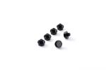 17mm Hex Aluminum Alloy Decorative Nails Electrophoresis Black Hub Screws for
