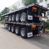 Buy cheap WABCO Brake 80Ton 4 Axle 50mm JOST Flatbed Semi Trailer from wholesalers