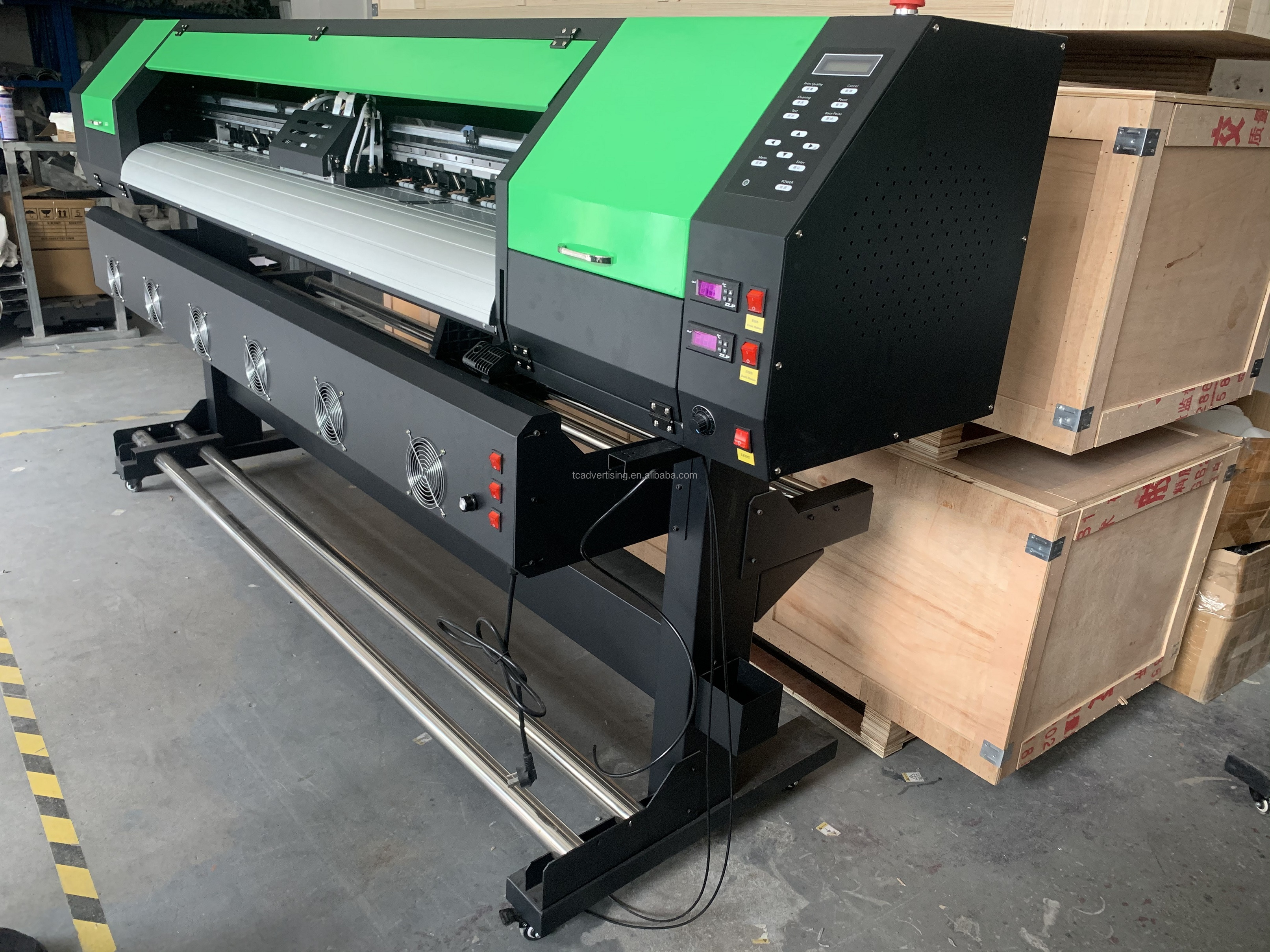 6 Colors Eco Solvent Wide Format Printer fast speed for vinyl banner