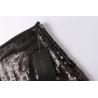 Buy cheap Nightclub Style Black Sexy Women Mini Skirt 100% Polyester With Sequin from wholesalers