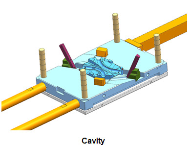 HDPE Injection Molding with Sub Gates DME Equivalent Components White Color