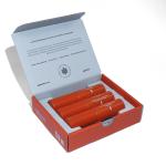 Custom Lip Stick Empty Boxes Fashion Desigh Orange Magnetic Paper Box From