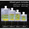 Buy cheap Liquid sub Bagging, Sanitizer Lotion, Fluid Bottles, Travel Bag, TSA approved Container Bag, Squeeze Pouch from wholesalers
