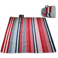 Buy cheap Manufacturer stripe padded beach mat foldable picnic mat flannel sleeping mat product