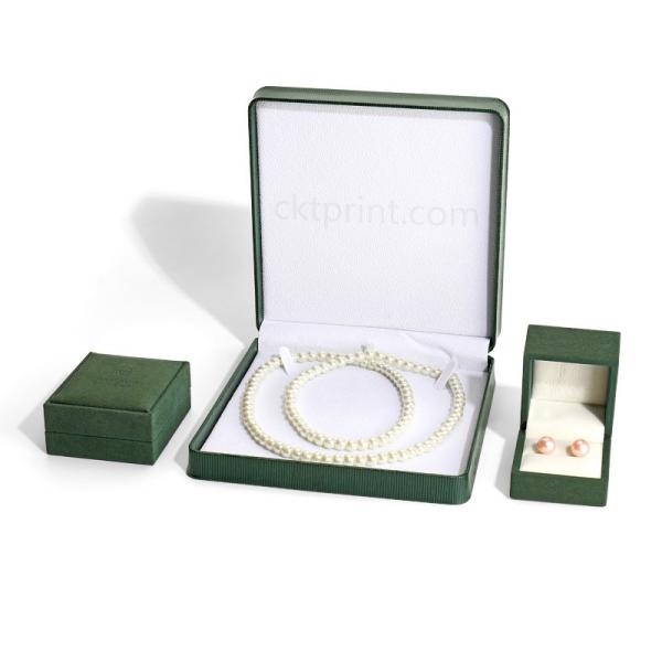 Buy cheap Personalized Luxury Bracelet Earring Jewelry Packaging Box With Best Leather from wholesalers